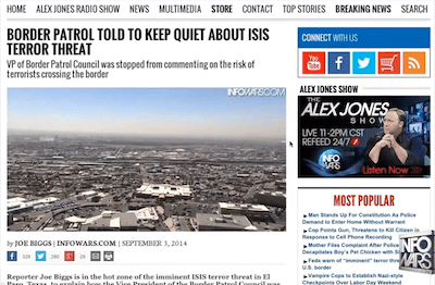 ISIS (Islam) Crossing America’s Open Southern&nbsp;Border